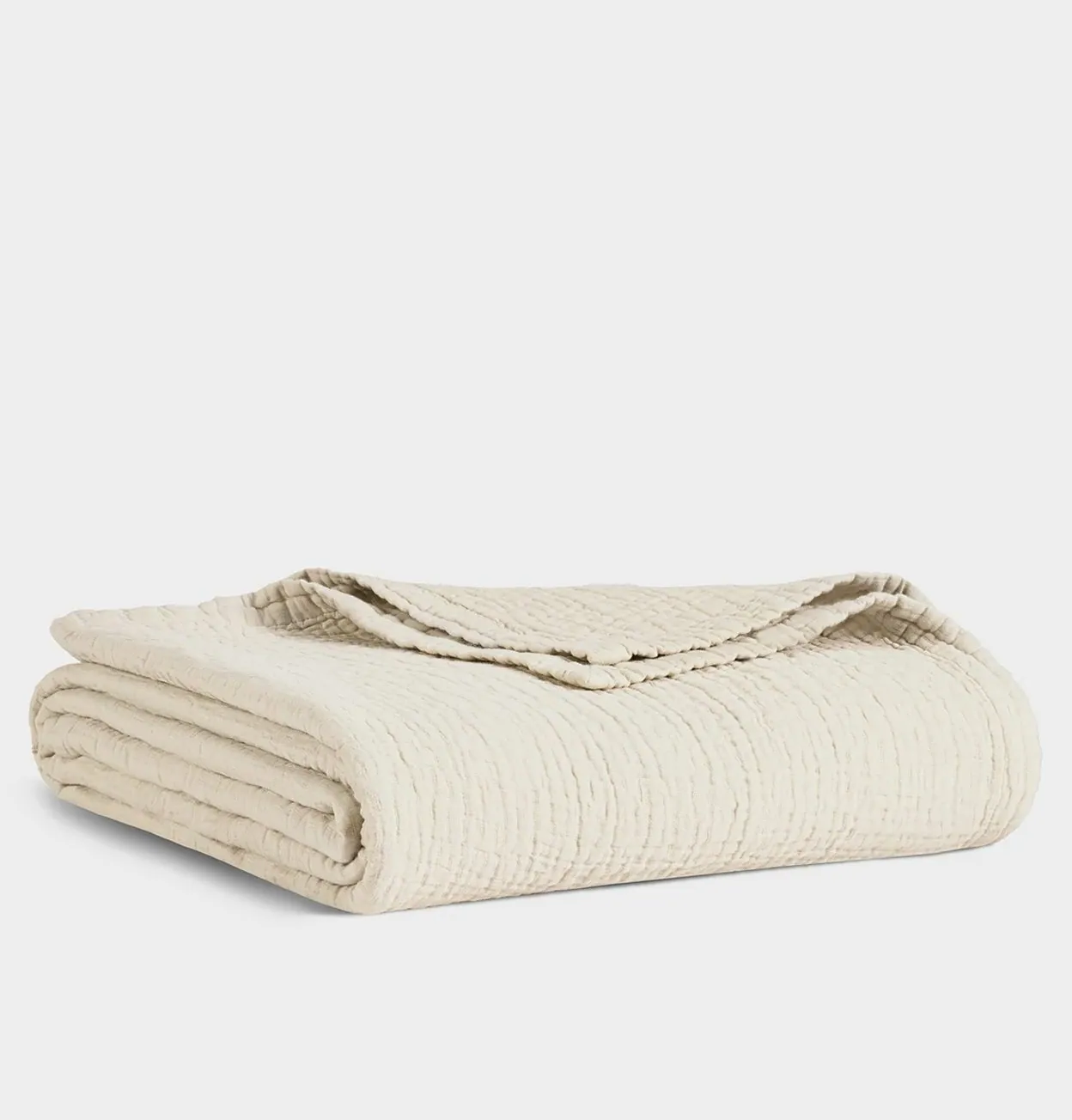 Crinkle Cotton Bed Blanket — 1