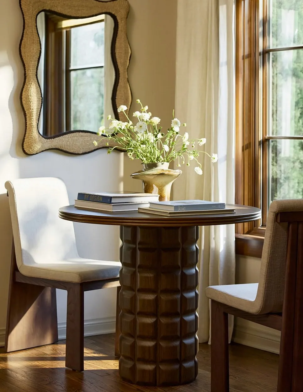 Fluted-Back Dining Chair — 1