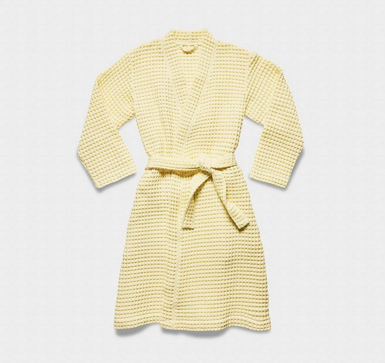 Waffle-Weave Turkish Cotton Robe — 1